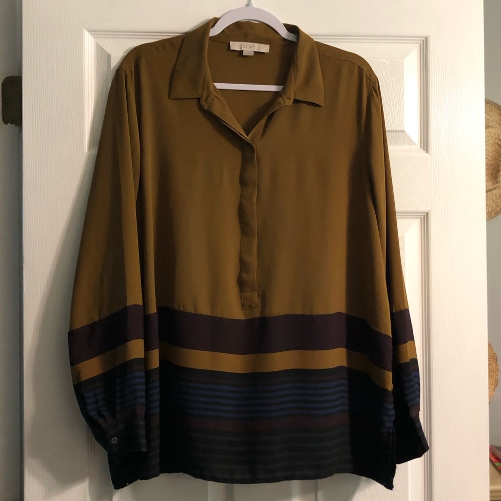 Loft striped blouse